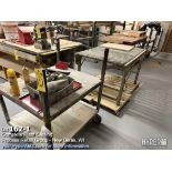 Lot: carts, conveyor, and table