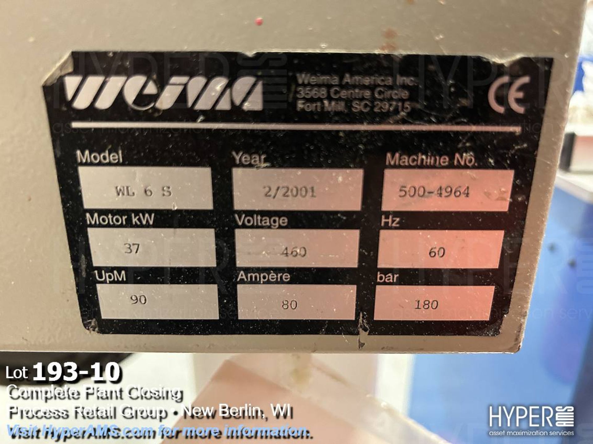 Weima WL65/37 V-Rotor scrap grinder - Bild 10 aus 13