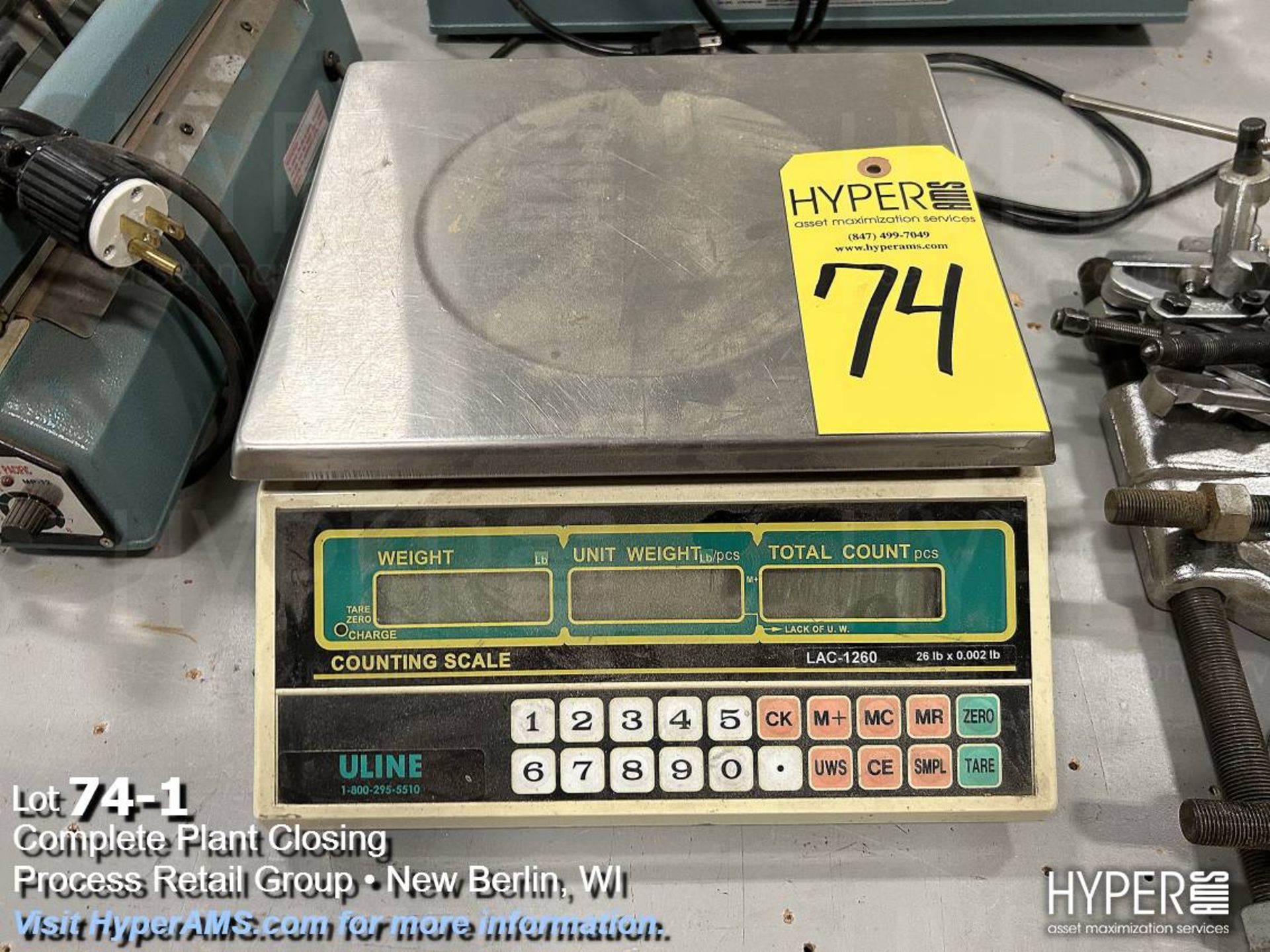 U Line Counting scale