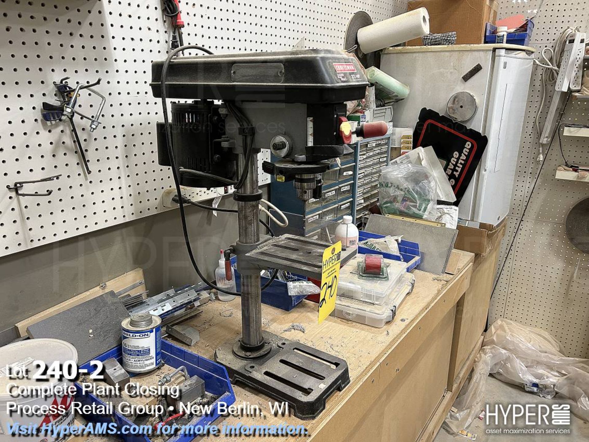 Craftsman 2/3hp bench top drill press - Image 2 of 4