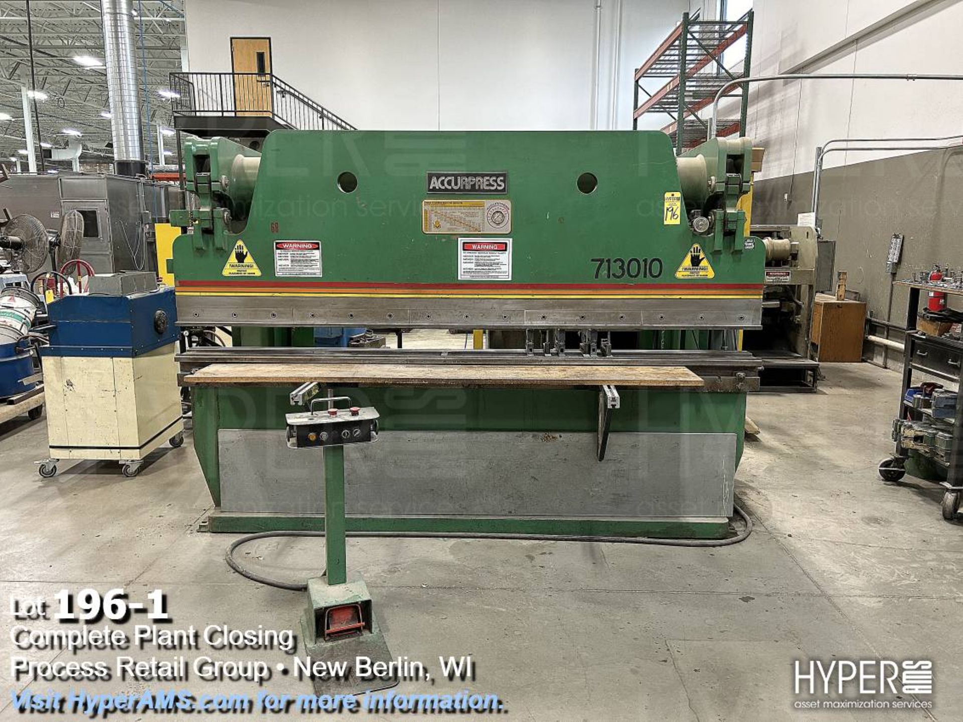 Accurpress 713010 Hydraulic Press Brake