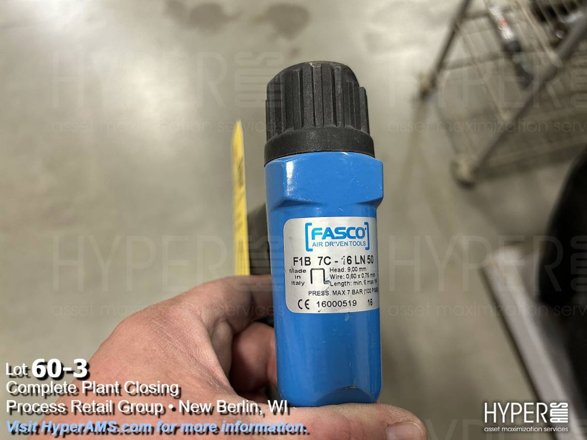 Senco, Porter cable pneumatic pin nailer, and Fasco stapler - Image 3 of 7