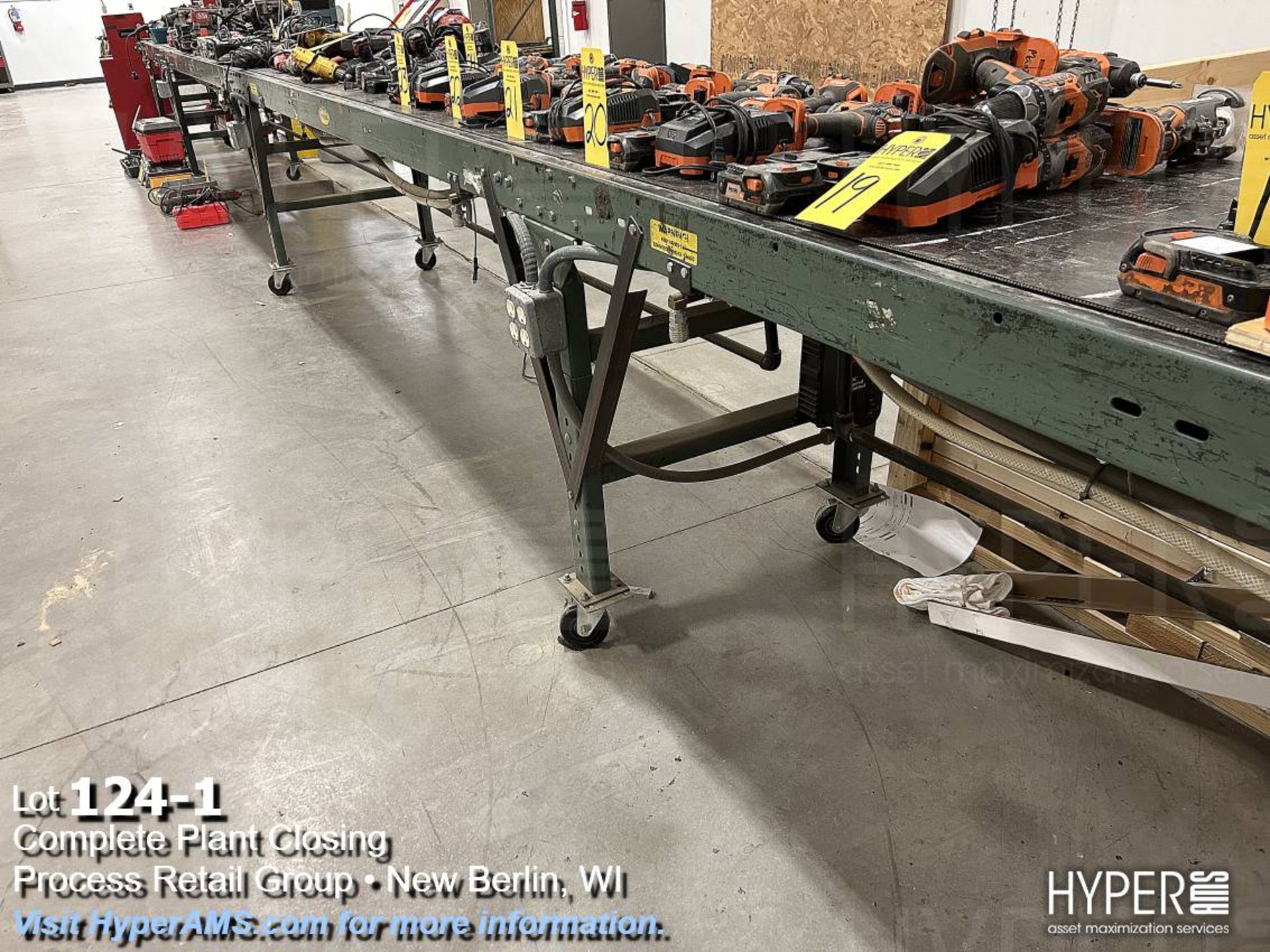 Hytrol 2' wide x 36' long belt conveyor