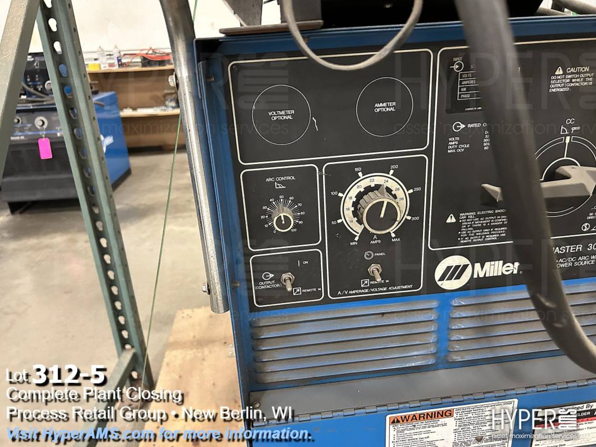 Miller Shopmaster 300 AC/DC welder CC/CV.AC arc welding power source - Image 5 of 7