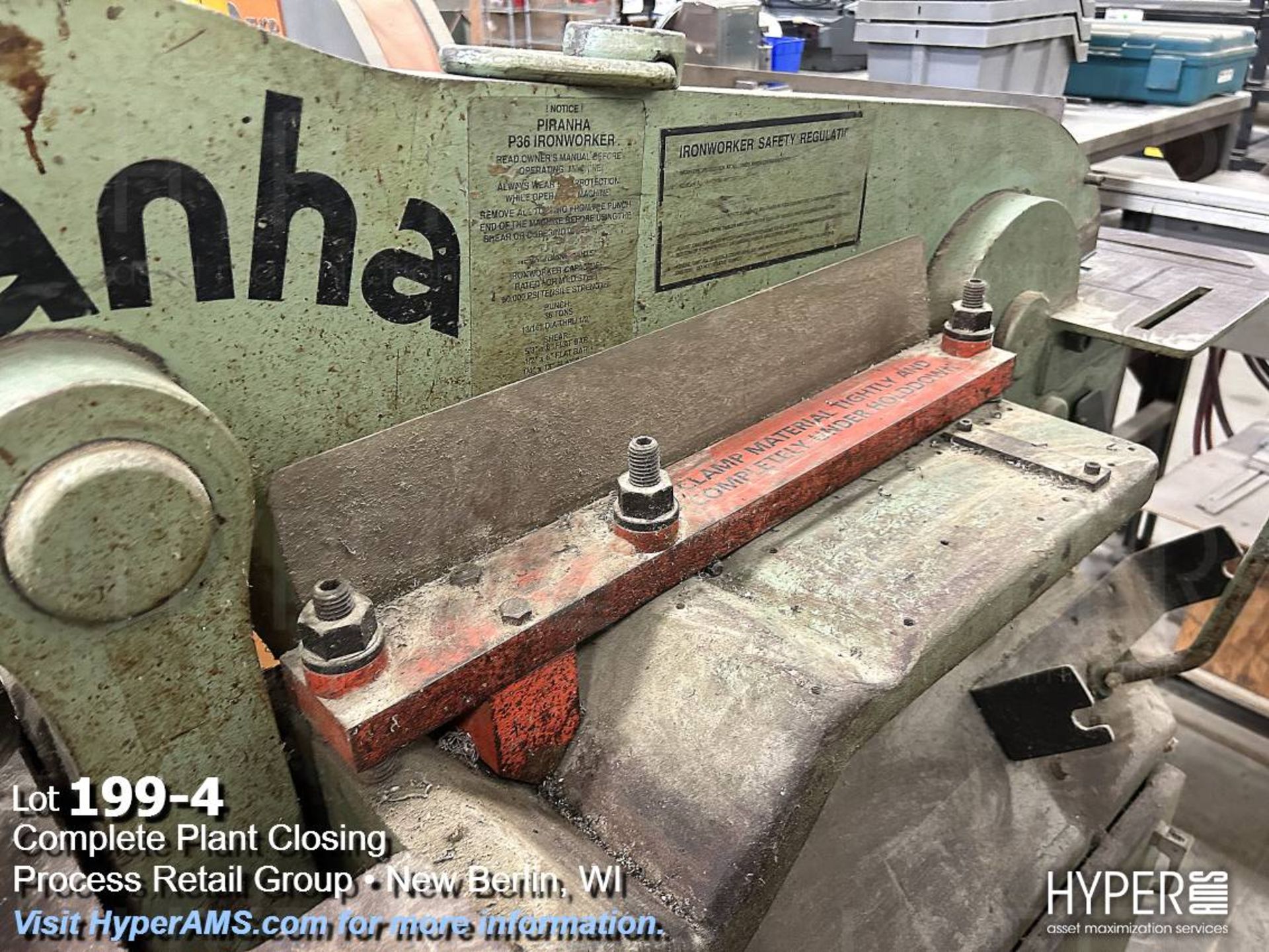 Piranha P36 Ironworker - Image 4 of 10