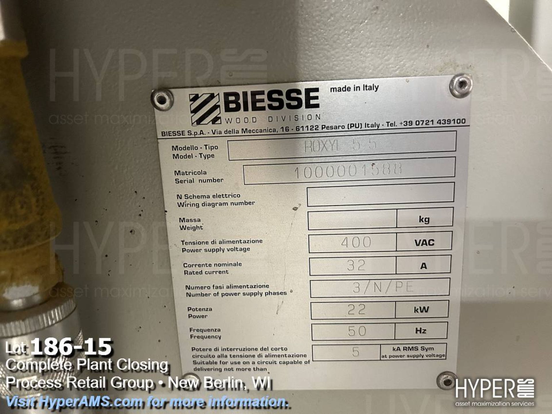 Biesse ROXYL 5.5 CNC Edge Bander - Image 15 of 16