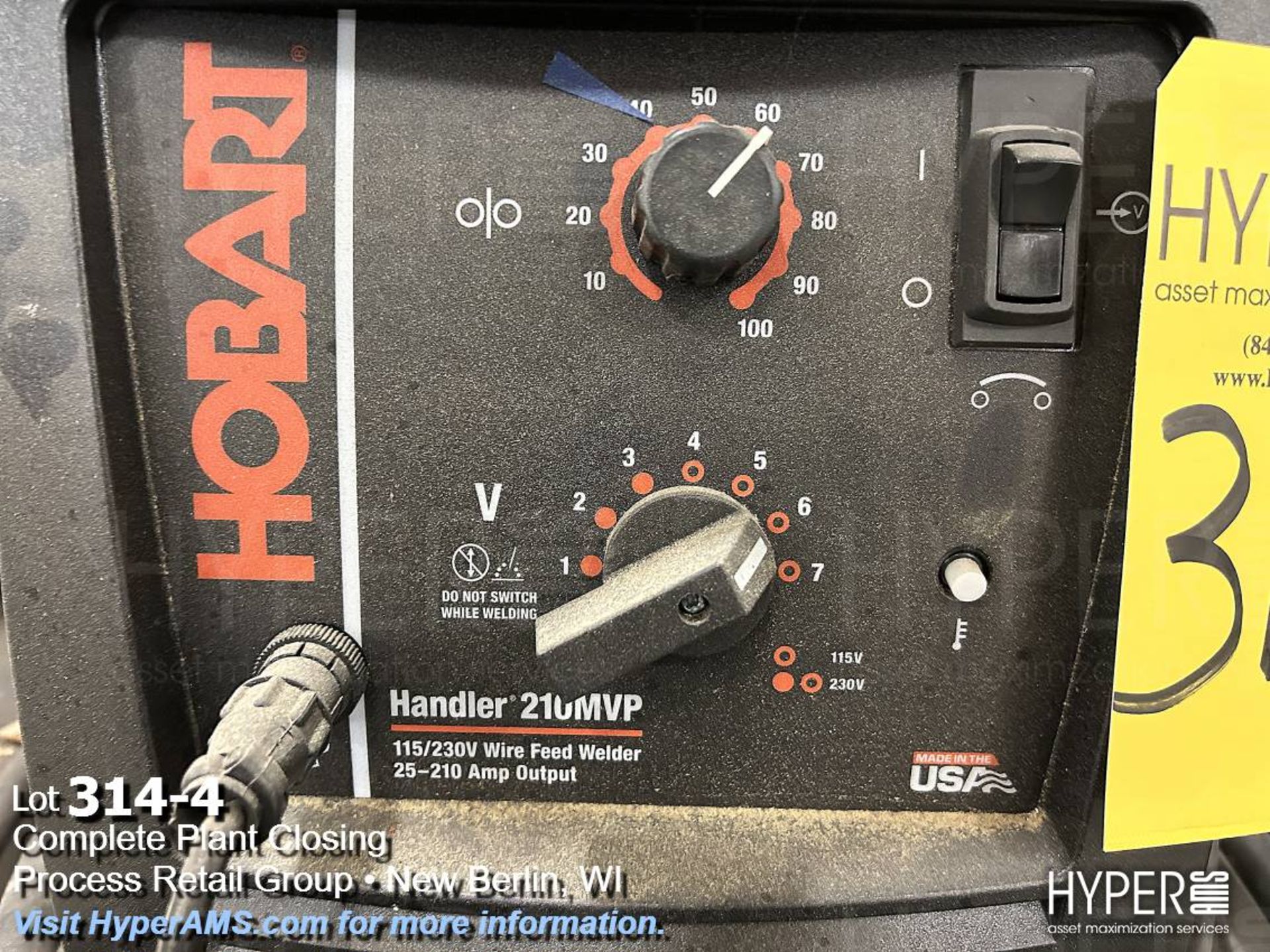 Hobart Handler 210mvp 115/230v welder - Image 4 of 6