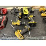 DeWalt 20 volt drill, and 12 volt drills