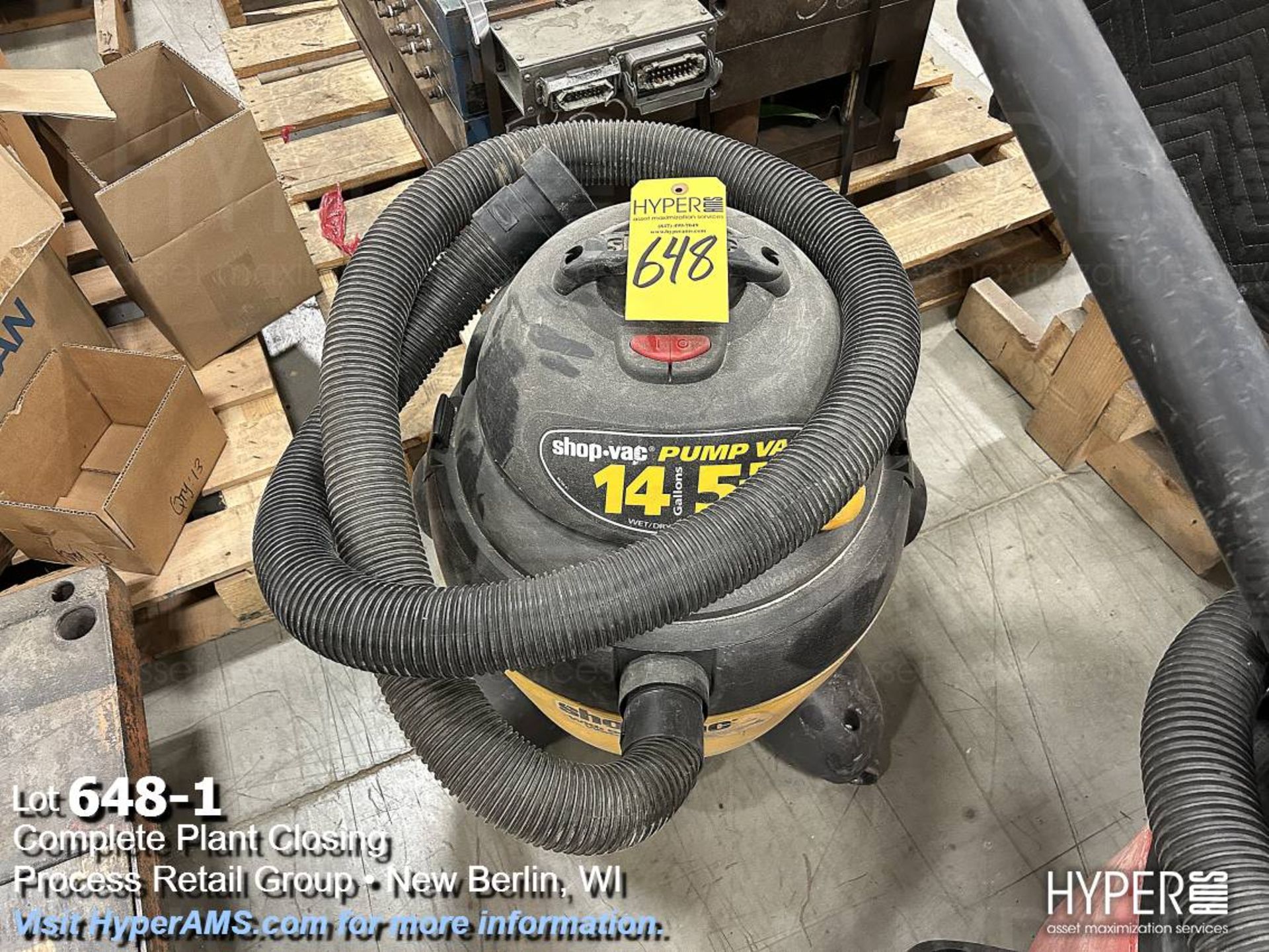 Shop vac. 5.5hp wet/dry vacuum