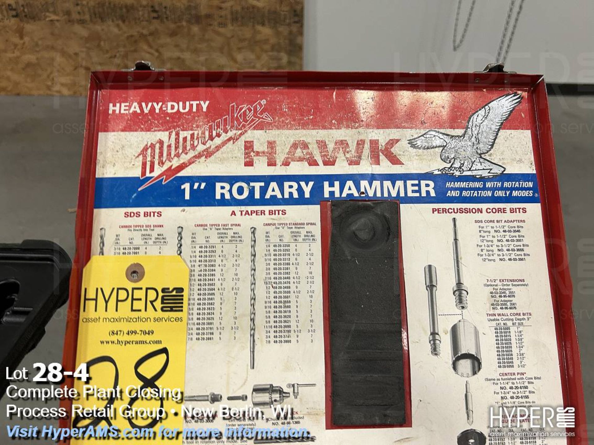 Milwaukee 1" rotary hammer - Image 4 of 4