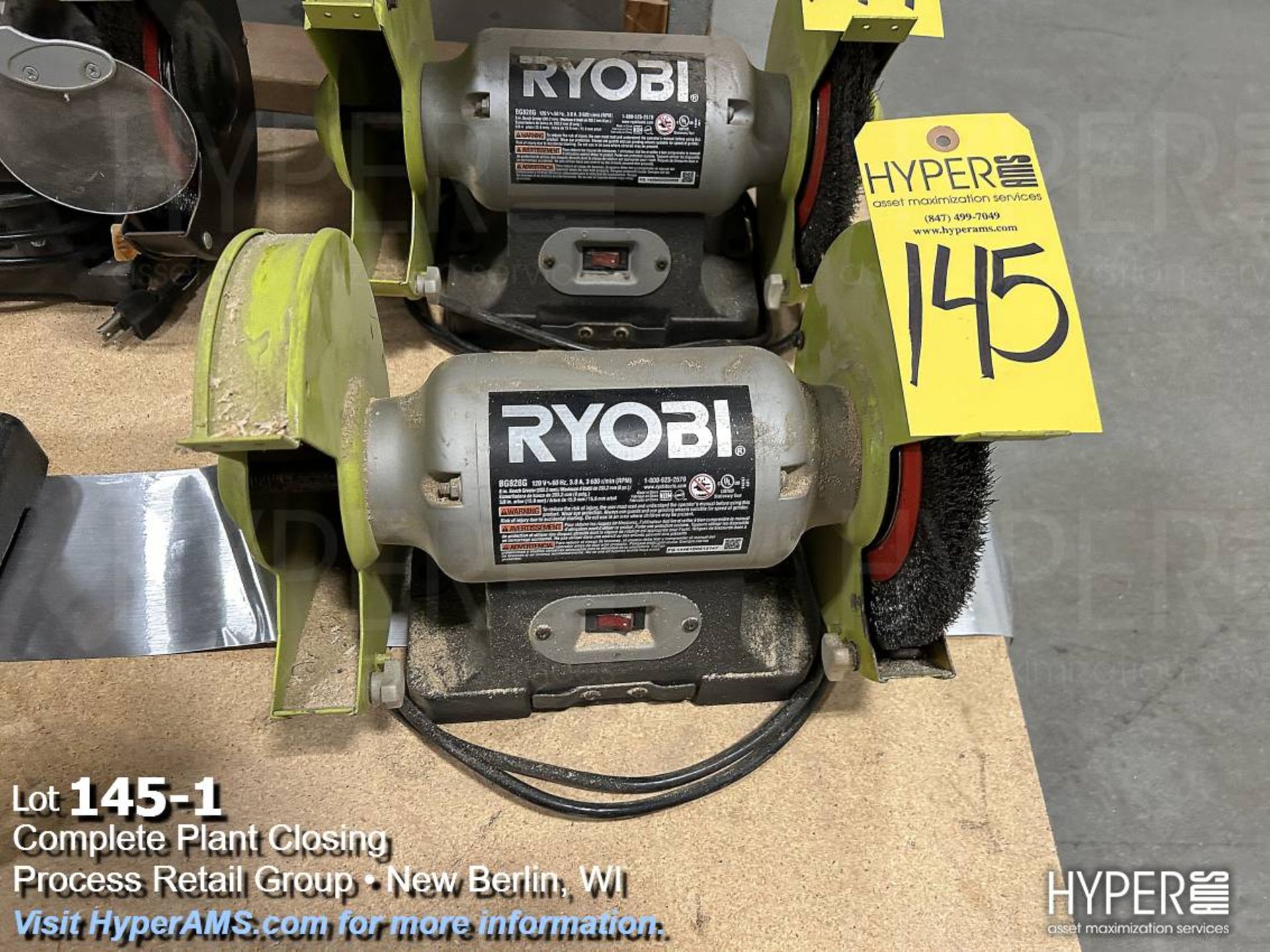 Ryobi BG828G 8" bench grinder