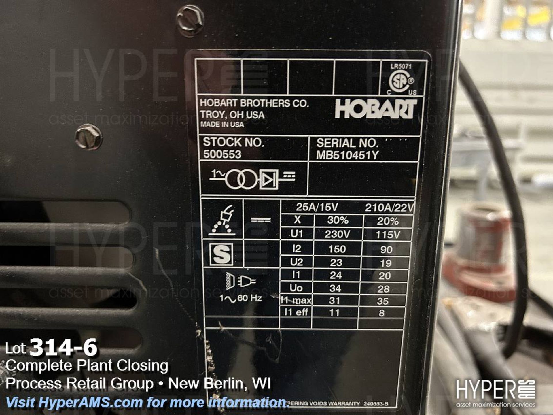 Hobart Handler 210mvp 115/230v welder - Image 6 of 6