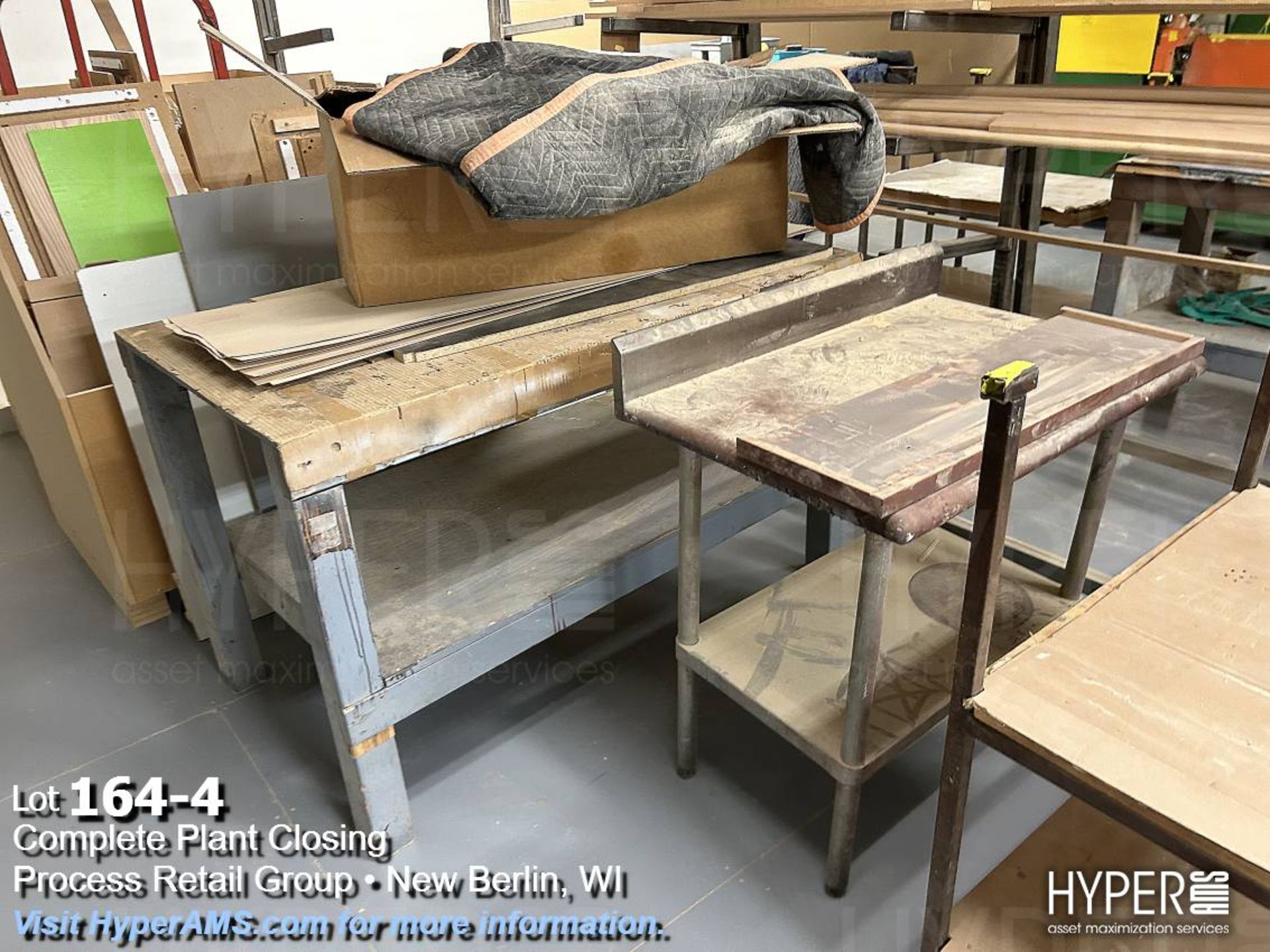 Lot: carts, tables, and stock bins - Image 4 of 6