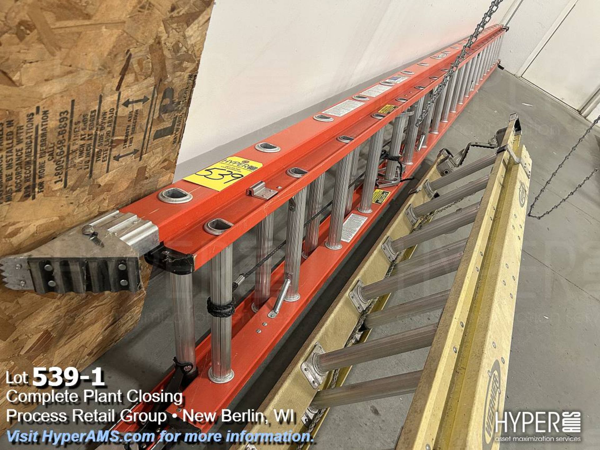 Werner 40' extension ladder