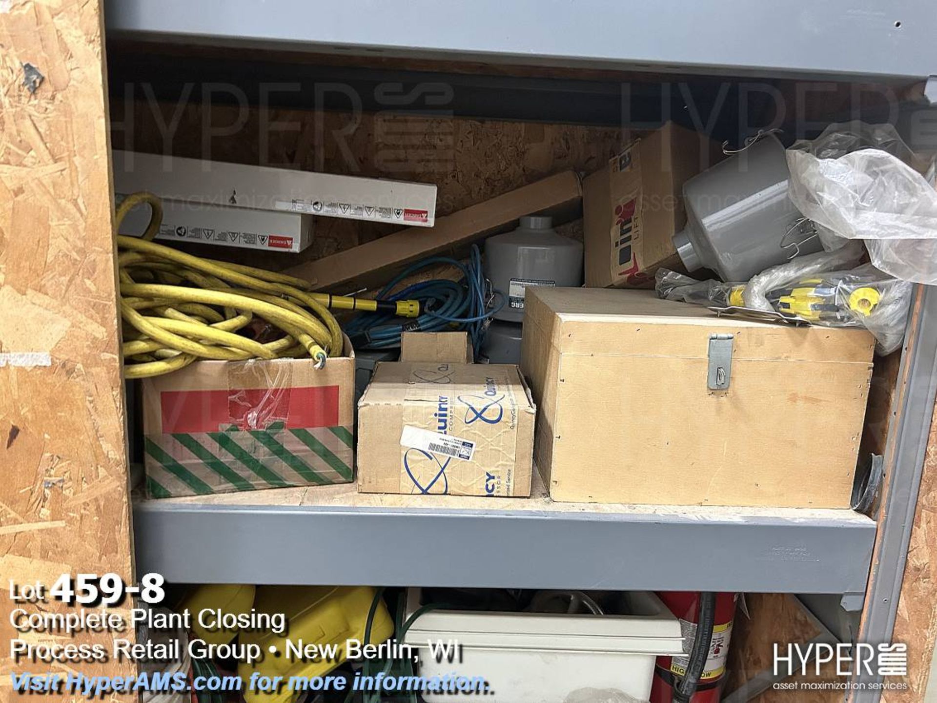 Three cabinets with hoses, sealers, wire, fuses, filters, and parts - Image 8 of 17