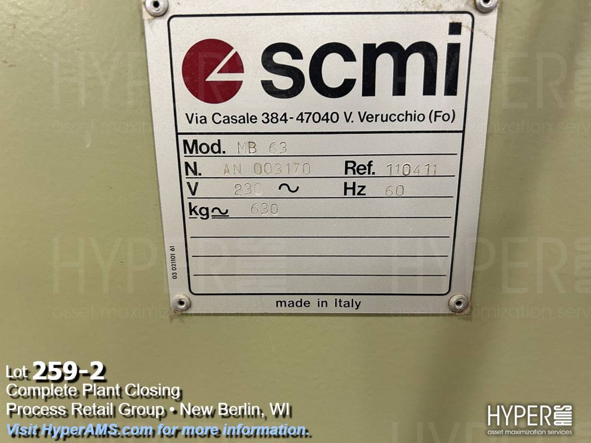 SCMI MB63 drilling machine with vertical and horizontal boring - Image 2 of 4