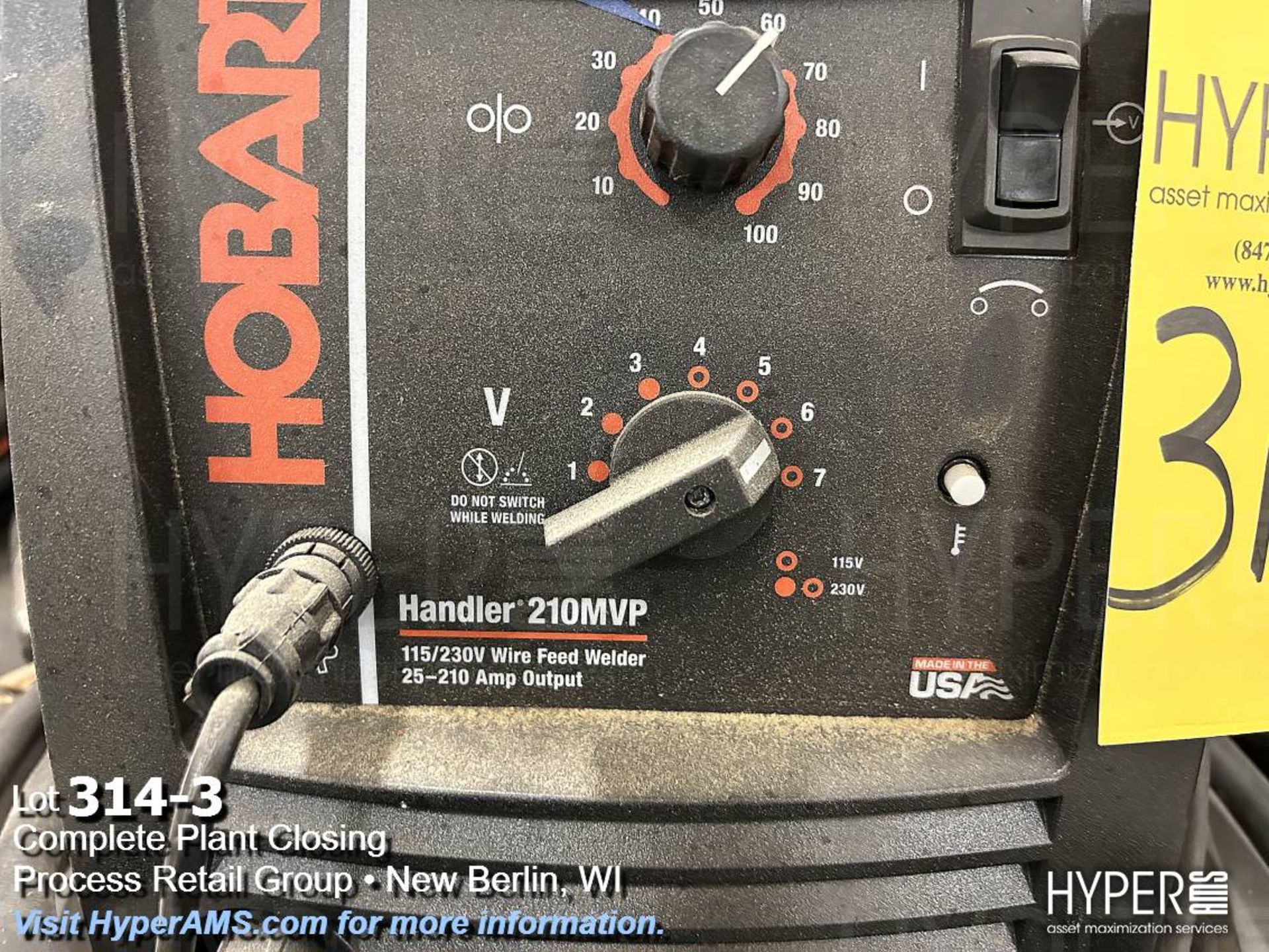 Hobart Handler 210mvp 115/230v welder - Image 3 of 6