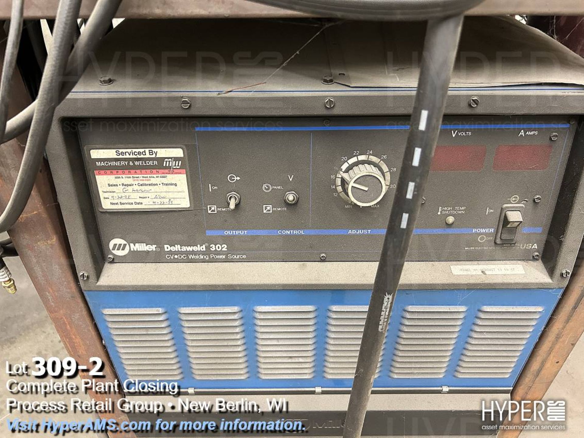 Miller Deltaweld 302 CV.DC welding power source - Image 2 of 2