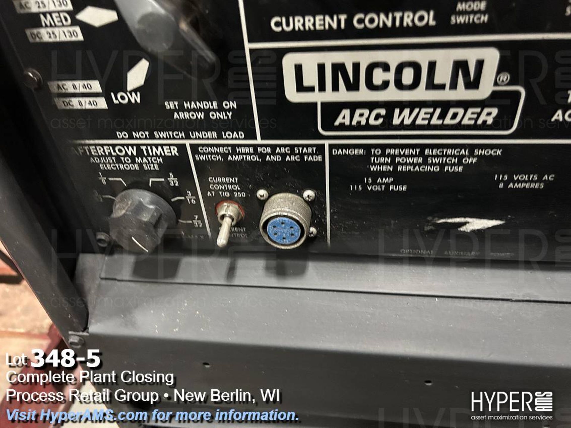 Lincoln Misc Lincoln Idealarc TIG 250 Welder - Image 5 of 8