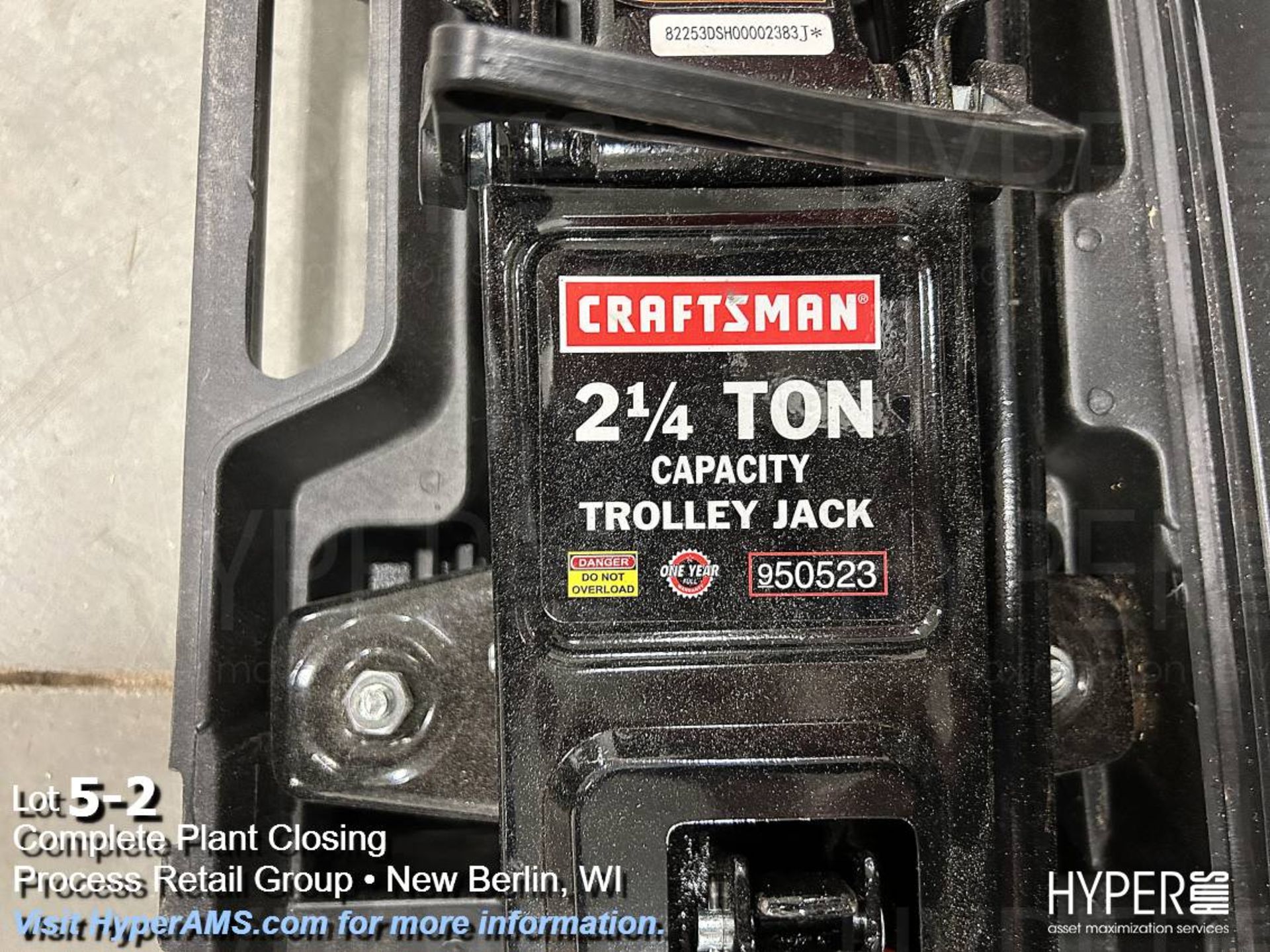 Craftsman 2 1/4 ton capacity trolley jack - Image 2 of 2