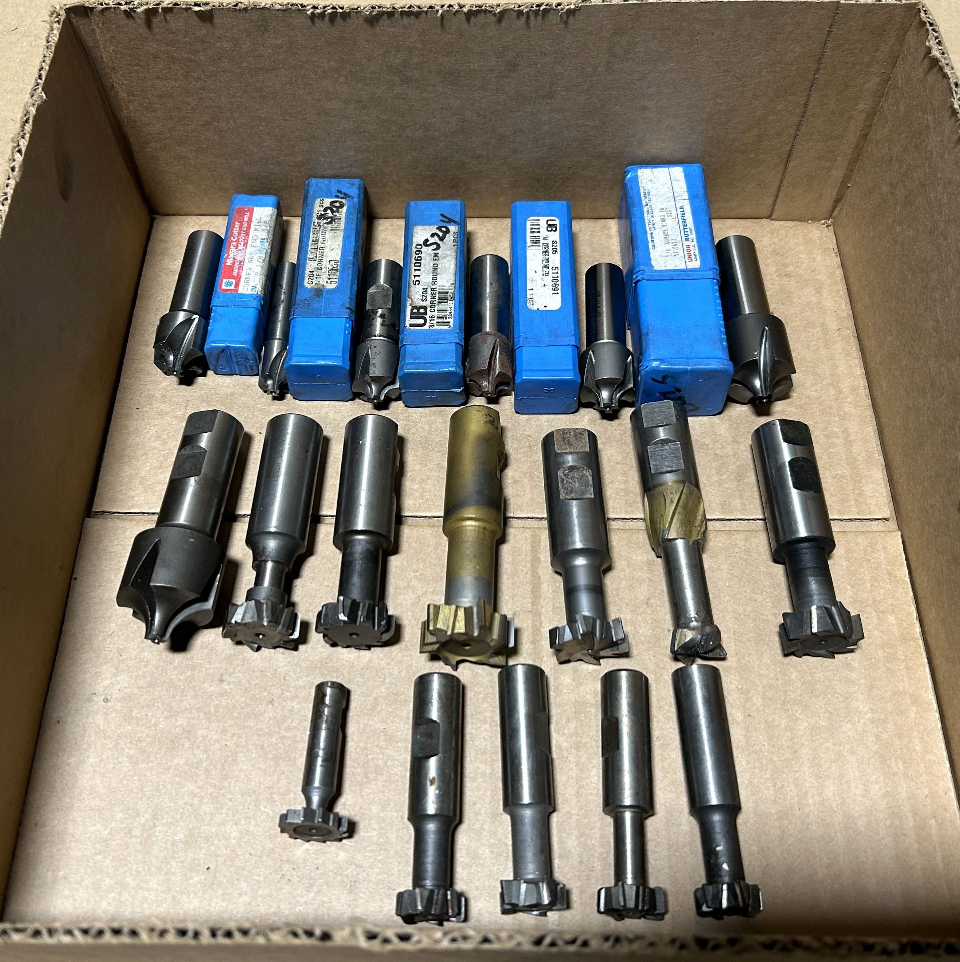 Lot Asst Corner Rounding & Keyway Milling Cutters