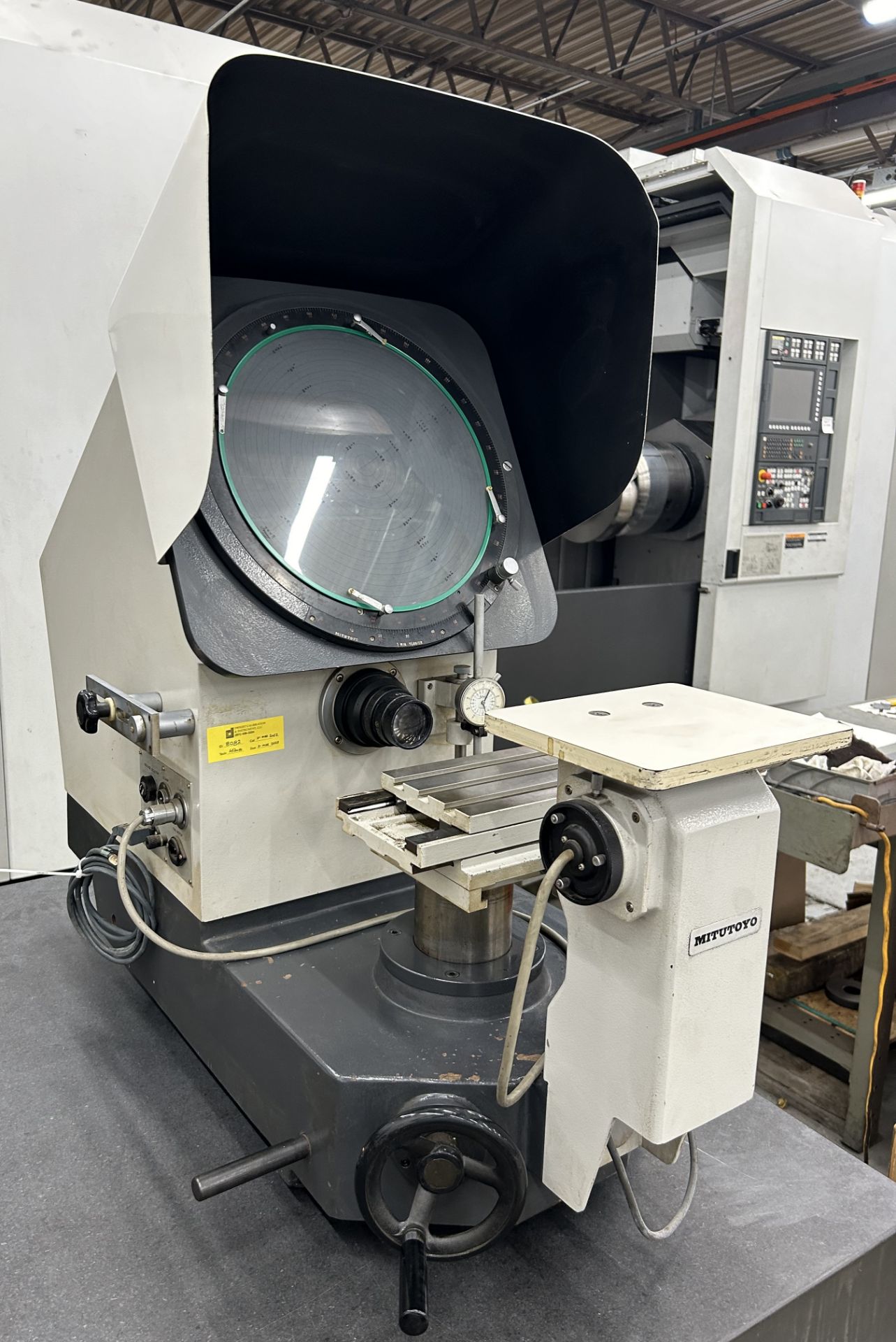 14" Mitutoyo PH-350 Code 172-101 Optical Bench Type Comparator w/ 6" x 4" Table, Lenses - Image 3 of 6