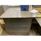 3-DRAWER LATERAL FILE CABINET AND FIRST AID SUPPLIES