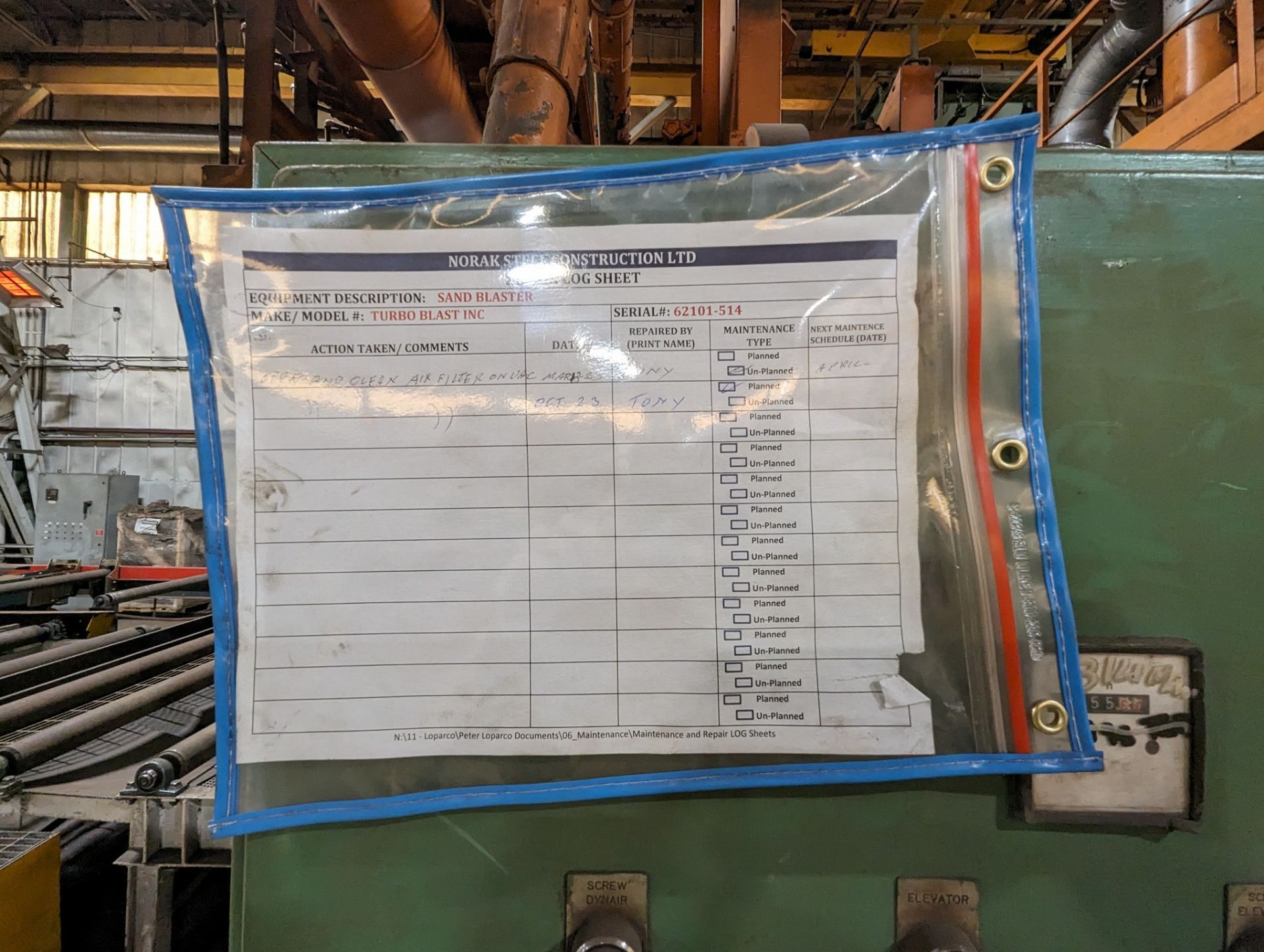 PROMECAM SISSON-LEHMAN WHEELABRATOR SHOT BLAST SYSTEM, TYPE 62101, S/N 514 W/ CONTROL PANEL, - Image 17 of 30