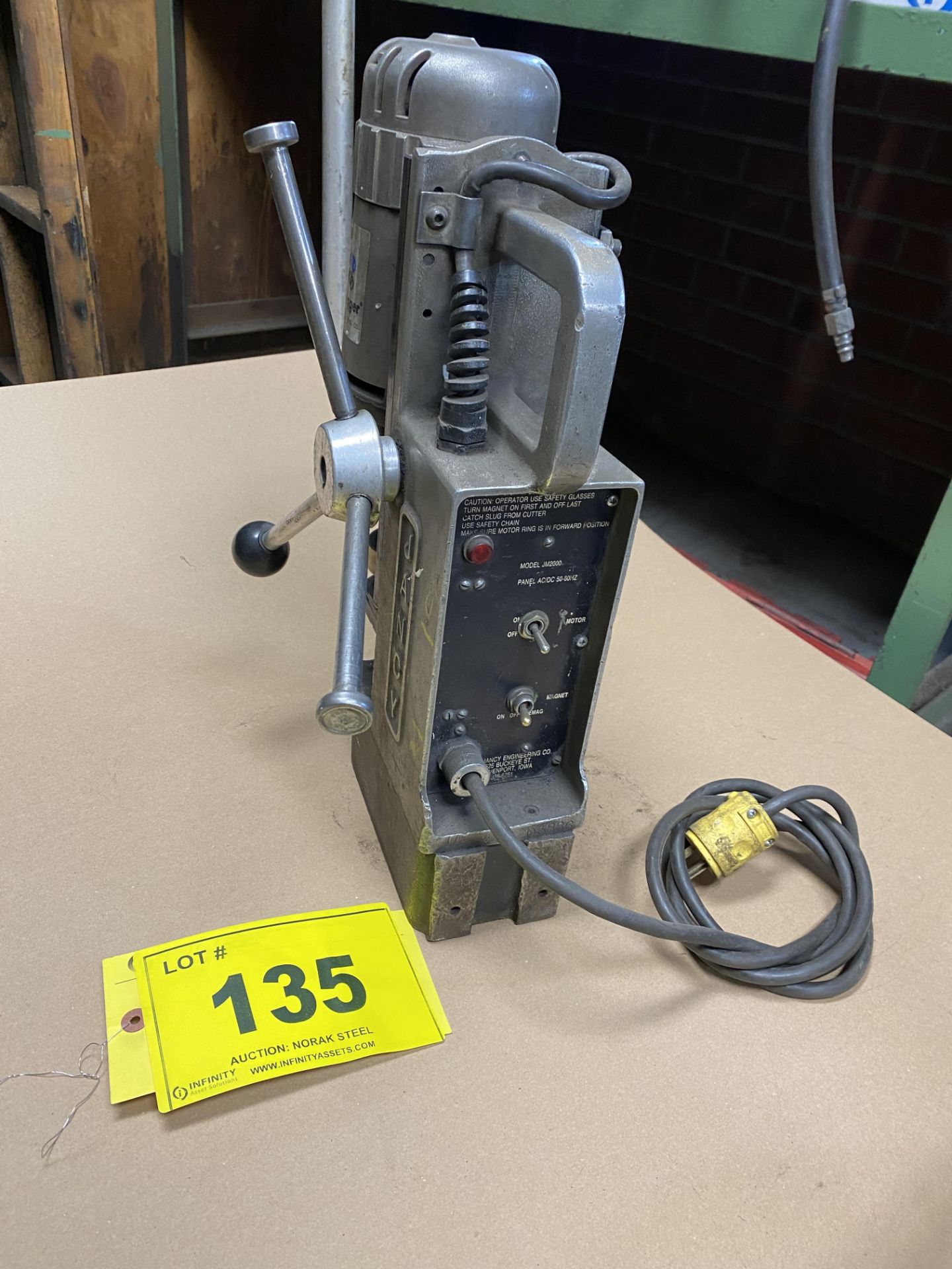 JANCY ENGINEERING SLUGGER MAGNETIC DRILL PRESS - Image 2 of 2