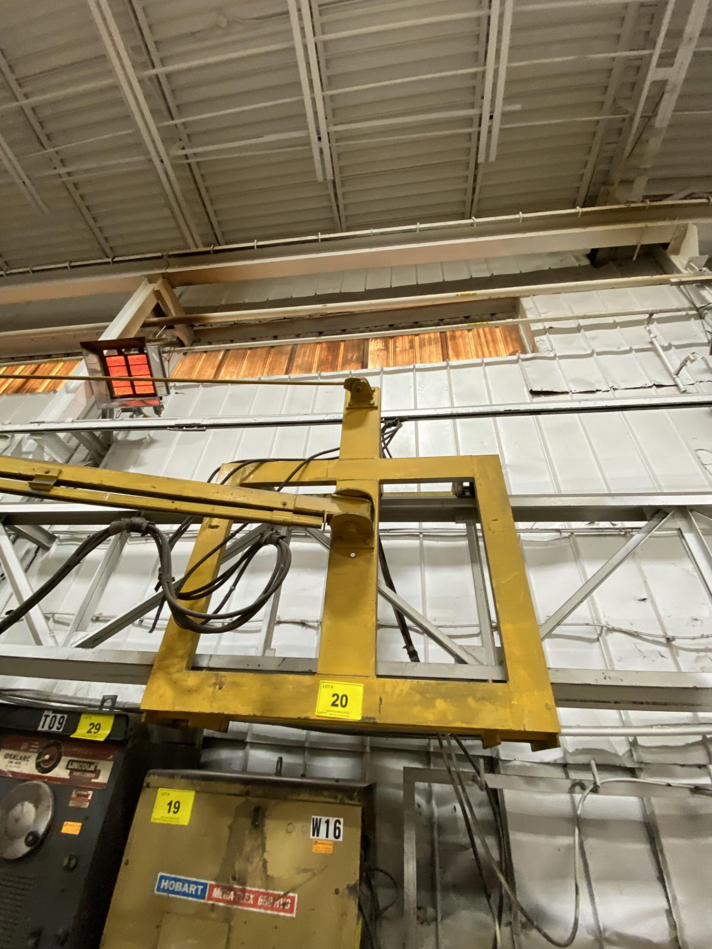 TRACK MOUNTED WELDING JIB, APPROX. 16'L (TRACK NOT INCLUDED) (RIGGING FEE $400) - Image 2 of 2
