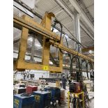 TRACK MOUNTED WELDING JIB, APPROX., 16'L (TRACK NOT INCLUDED) (RIGGING FEE $400)