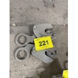 LOT OF (2) PLATE LIFTERS, 1-TON CAP.
