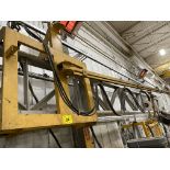 TRACK MOUNTED WELDING JIB, APPROX. 16'L (TRACK NOT INCLUDED) (RIGGING FEE $400)