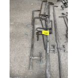 LOT OF (6) BAR CLAMPS, ETC.