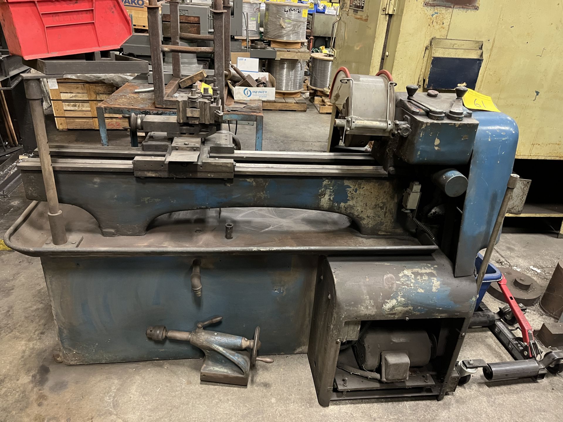 COLCHESTER DOMINION 13X36 ENGINE LATHE, 6" 3-JAW CHUCK, 48" BED, SPEEDS TO 1,000 RPM, TOOL POST,