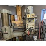 SHARP RD-1230 RADIAL ARM DRILL, 4’ ARM, BOX TABLE, 88 TO 1,500 RPM, S/N 16646 (RIGGING FEE $500)