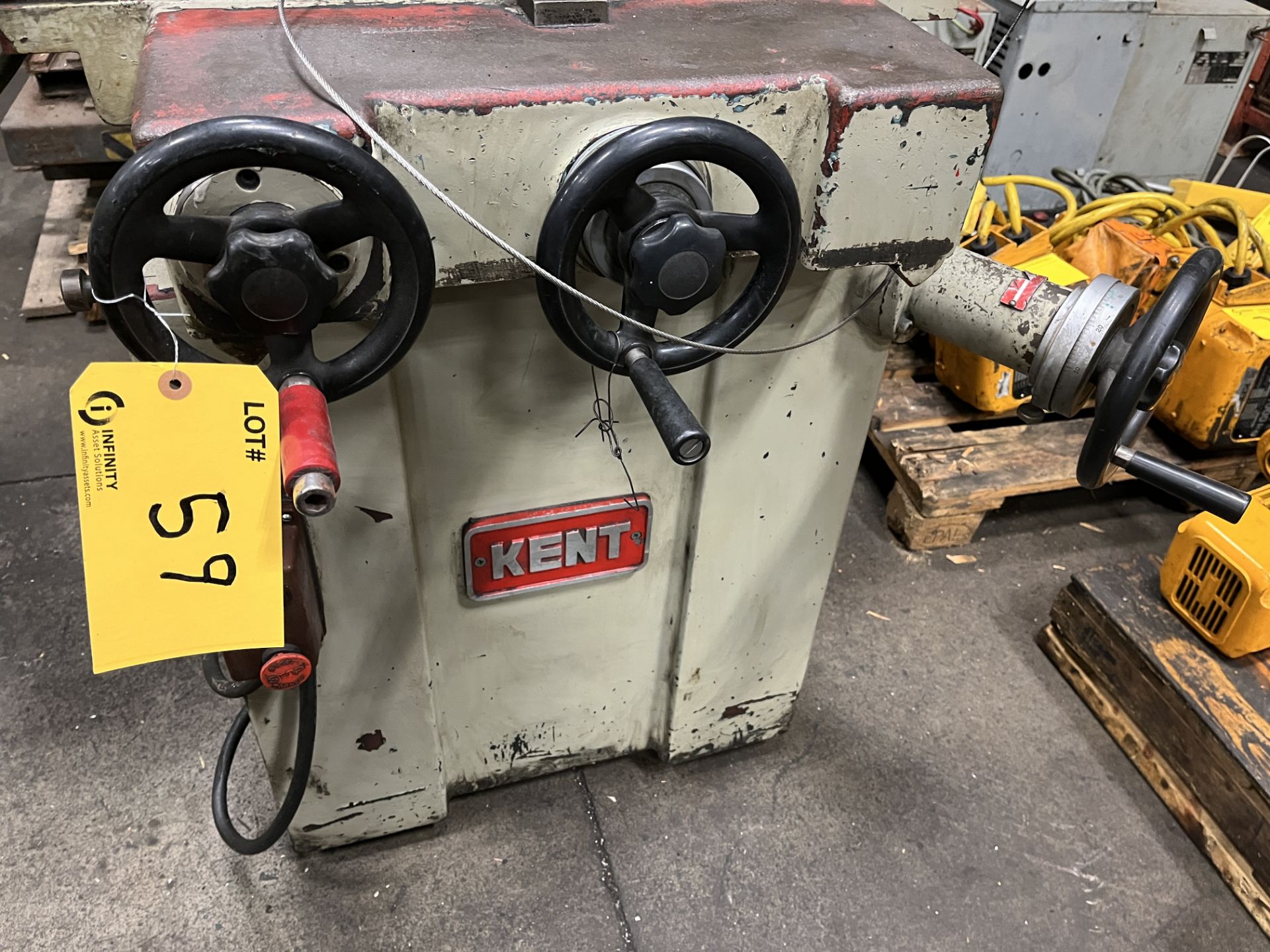 KENT KGS-200 SURFACE GRINDER, 8" X 16" MAGNETIC CHUCK, S/N 820201 (RIGGING FEE $300) - Image 4 of 4