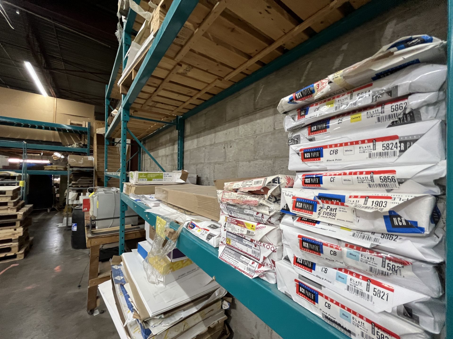 LOT OF ASST. PAPER PRODUCT (APPROX. 15 PALLETS AND PACKAGE PAPERS) - Image 6 of 9