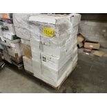 PALLET OF PLASTIC COMBS, BINDING MATERIALS, WIRE, ETC.