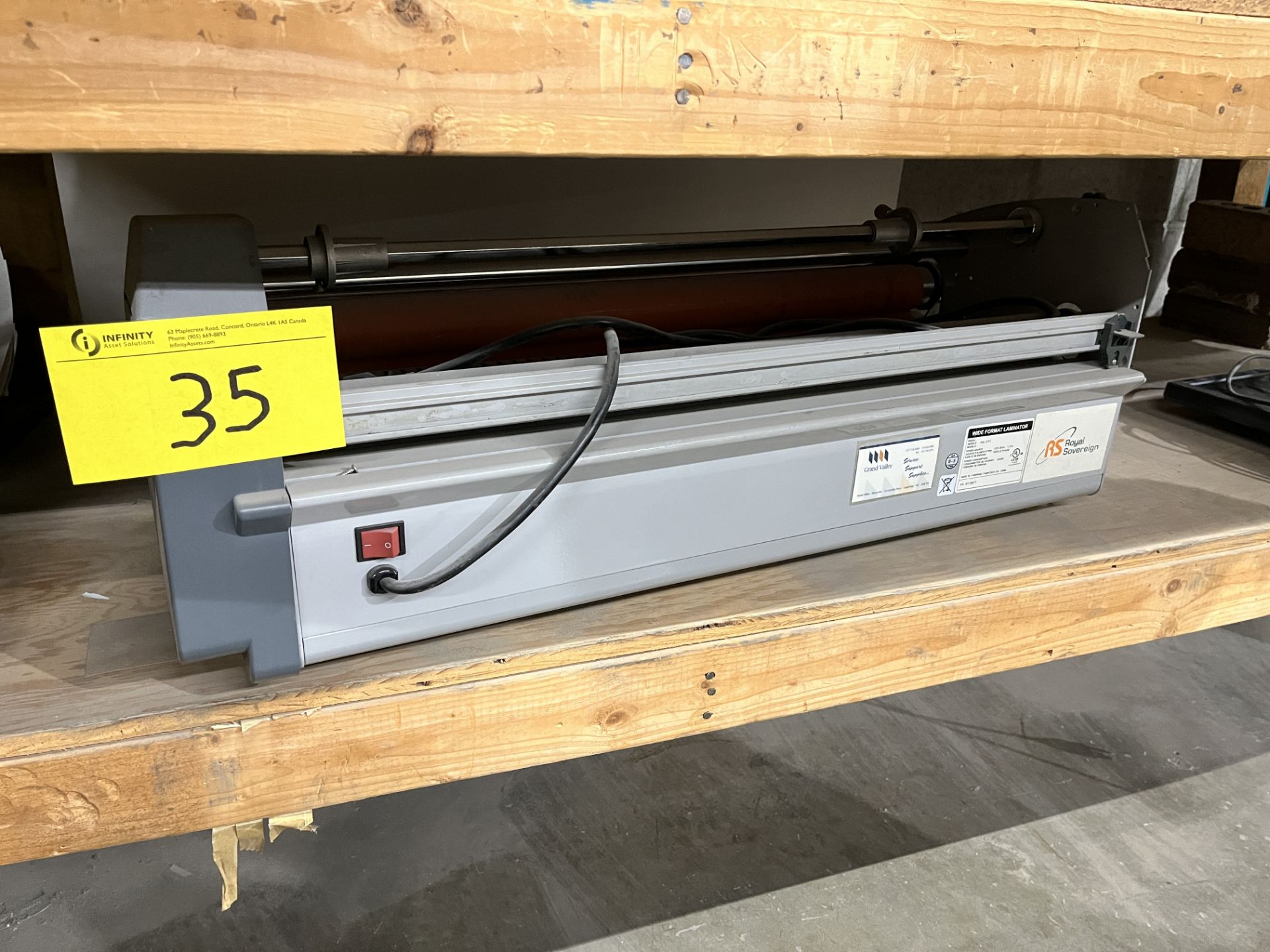 ROYAL SOVEREIGN RSL-2701 POWER LAMINATOR, APPROX. 36"W