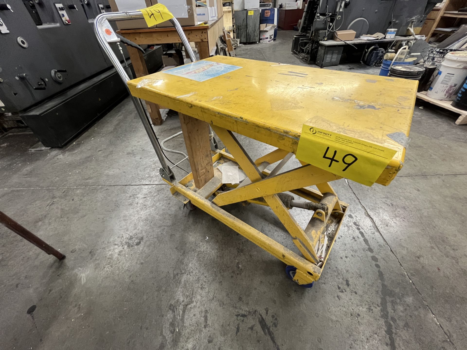 POWERFIST 32" X 20" HYDRAULIC LIFT CART