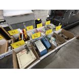 LOT OF (8) BOXES OF ADHESIVE APPLICATOR, PANTONE COLOUR SPECIFIER, PELOUZE SCALES, LIHIT ROUND