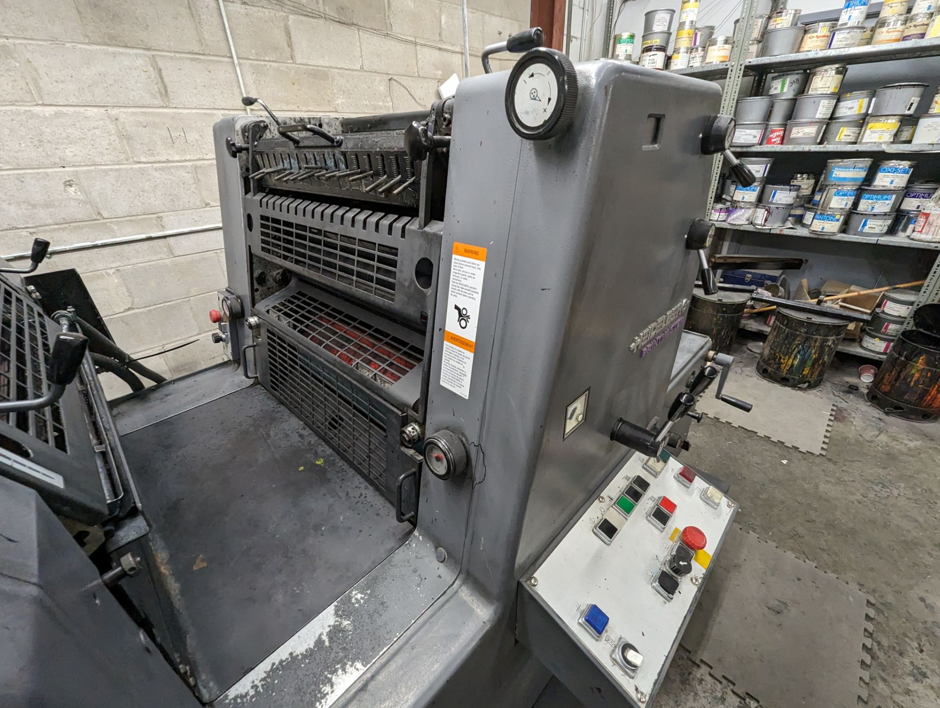 HEIDELBERG PRINTMASTER GTO 52 4-COLOUR SHEET-FED OFFSET PRINTING PRESS, 14” X 20”, TECHNOTRANS - Image 8 of 22