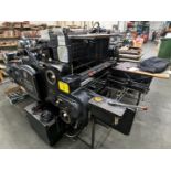 HEIDELBERG CYLINDER 21.25” X 28.375” PRINT AND DIE CUT MACHINE (RIGGING FEE $600)