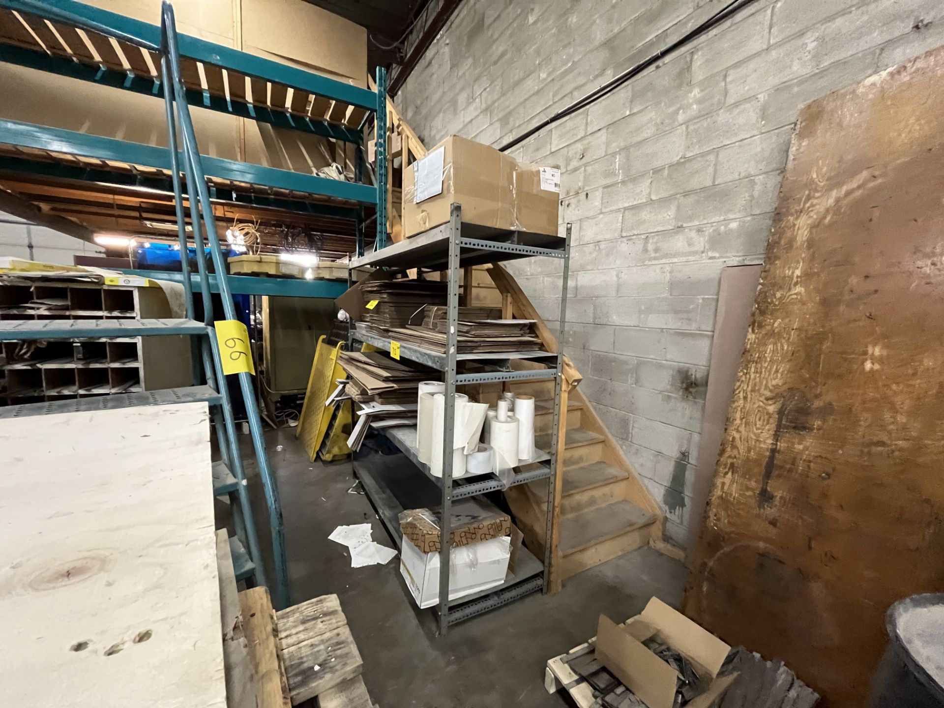 LOT OF (9) SEPARATE METAL SHELVING UNITS (NO CONTENTS) - Image 5 of 5