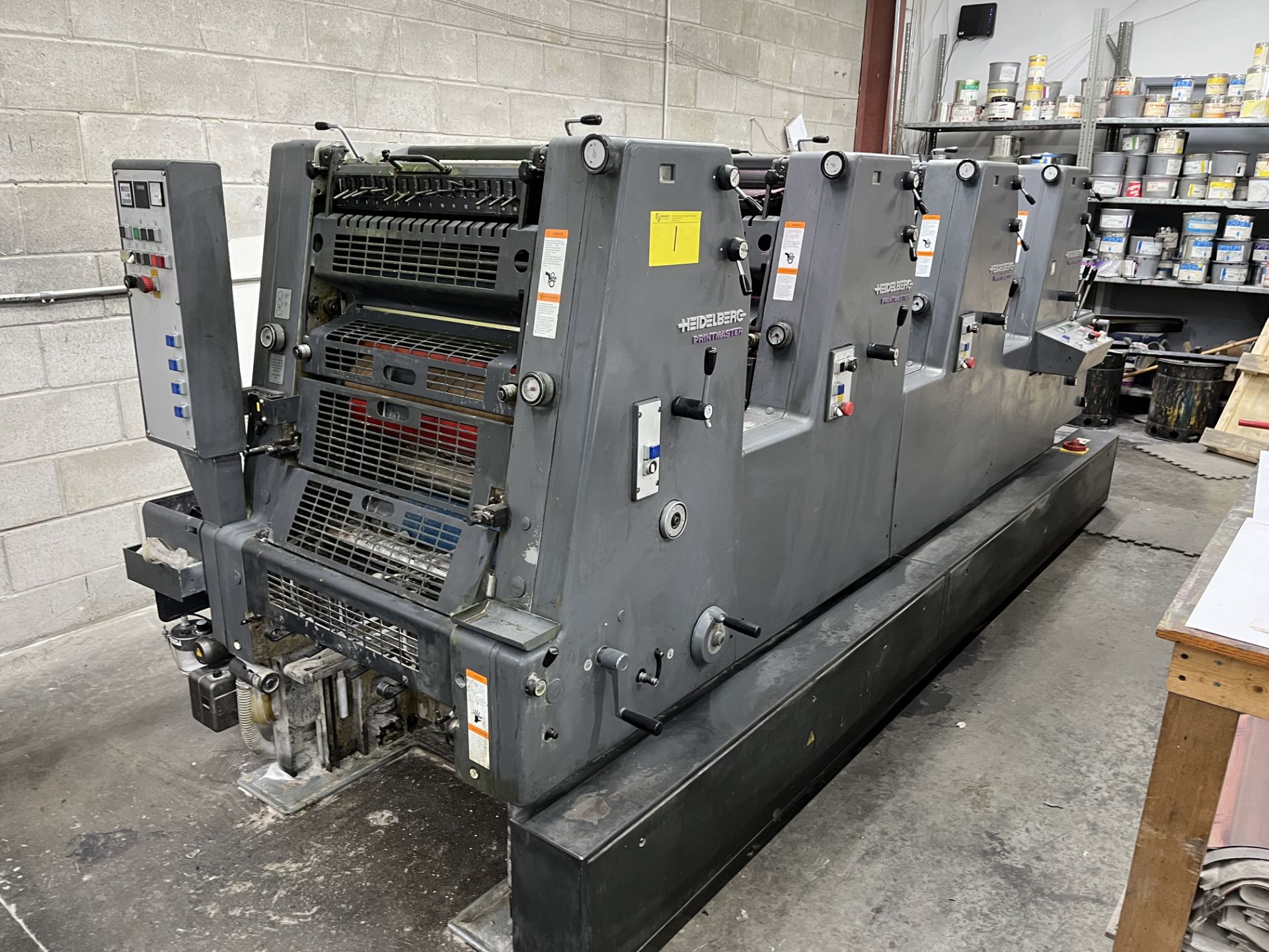 HEIDELBERG PRINTMASTER GTO 52 4-COLOUR SHEET-FED OFFSET PRINTING PRESS, 14” X 20”, TECHNOTRANS - Image 16 of 22