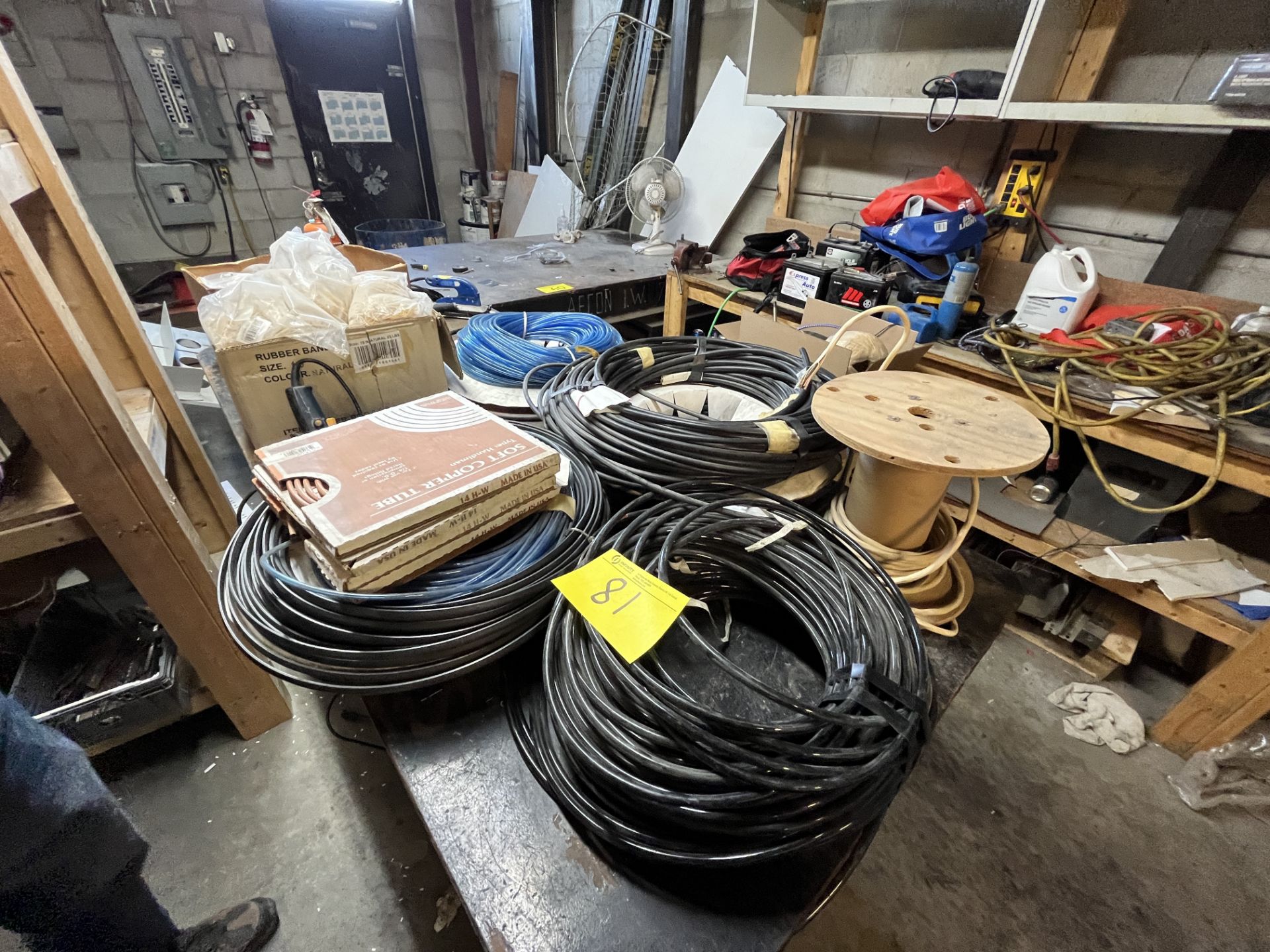 LOT OF COPPER AND PLASTIC TUBING