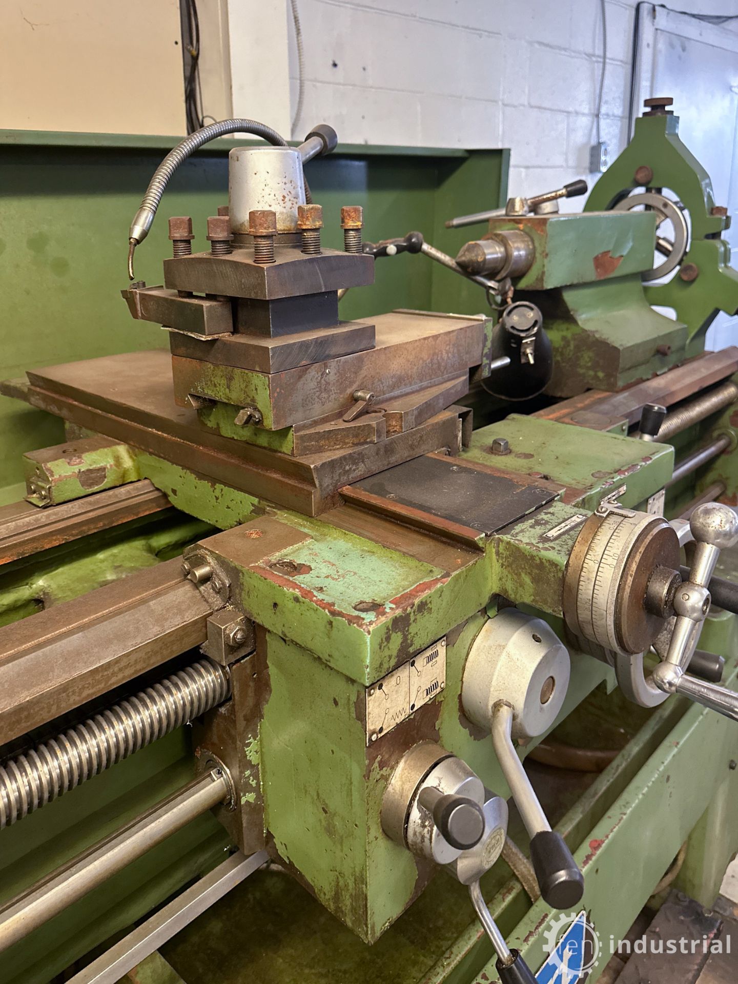 DARBERT ENGINE LATHE, HEIDENHAIN 2-AXIS DRO, 10" 3-JAW CHUCK, 12" SWING, 82" BED, 2" BORE, - Image 7 of 22