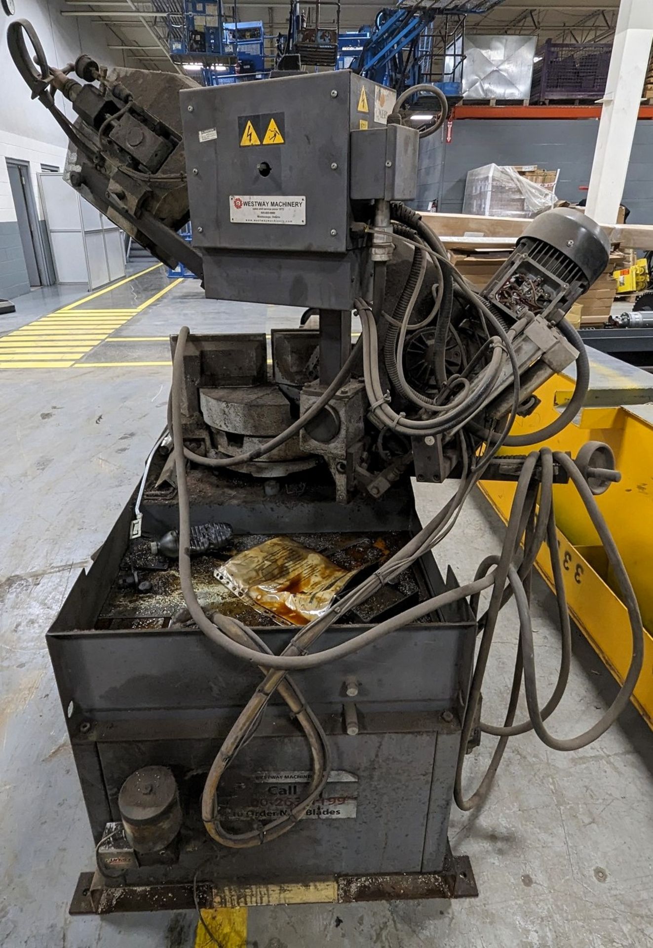 HYD-MECH DM-10 DOUBLE MITER HORIZONTAL BANDSAW, S/N XXX01161204 (RIGGING FEE $100) - Image 5 of 6