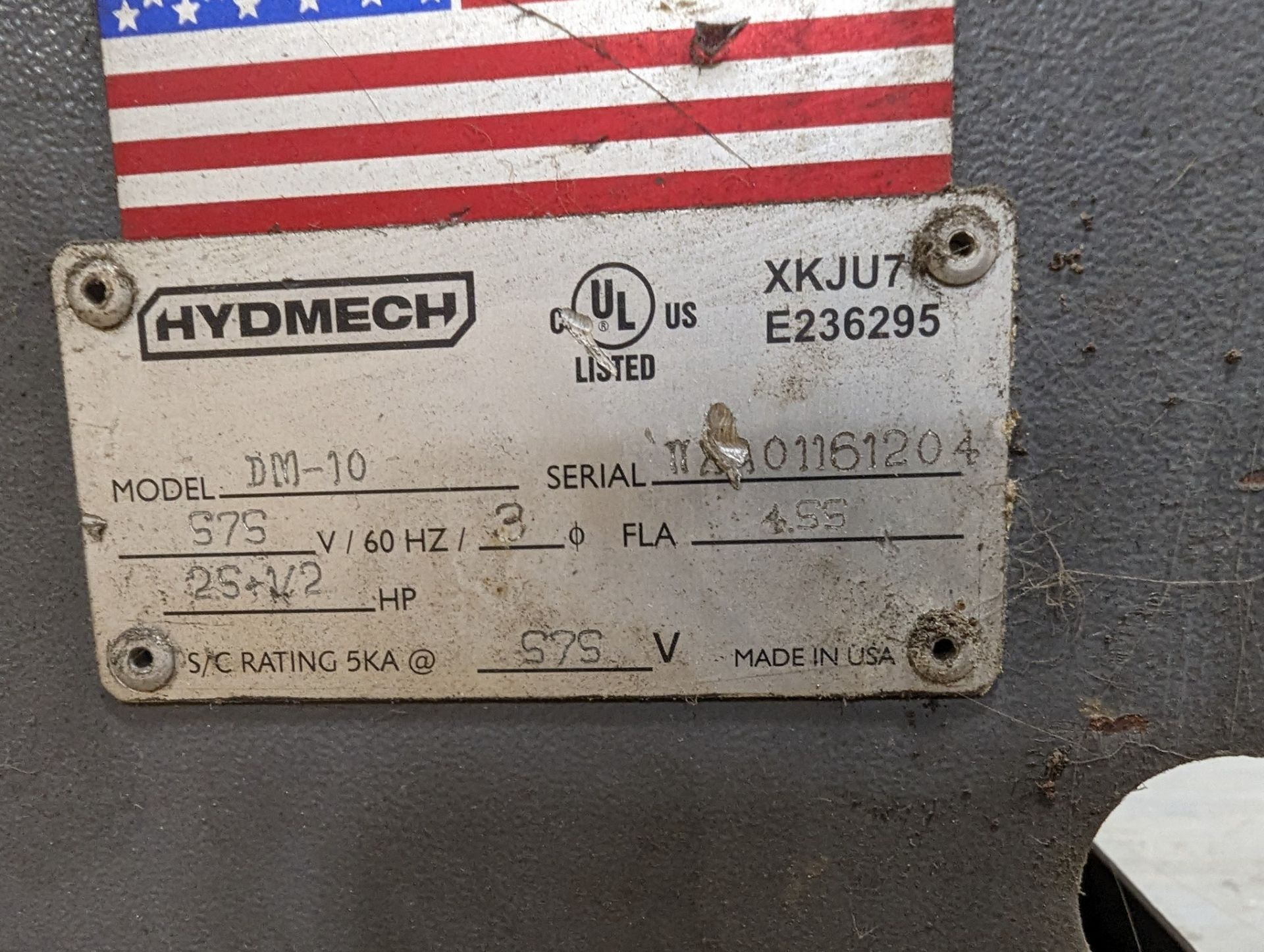 HYD-MECH DM-10 DOUBLE MITER HORIZONTAL BANDSAW, S/N XXX01161204 (RIGGING FEE $100) - Image 6 of 6